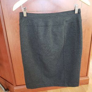 Ellen Tracy Short Pencil Skirt - Size S - Charcoal Gray